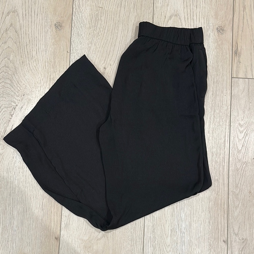 Black Wide-Leg Pants